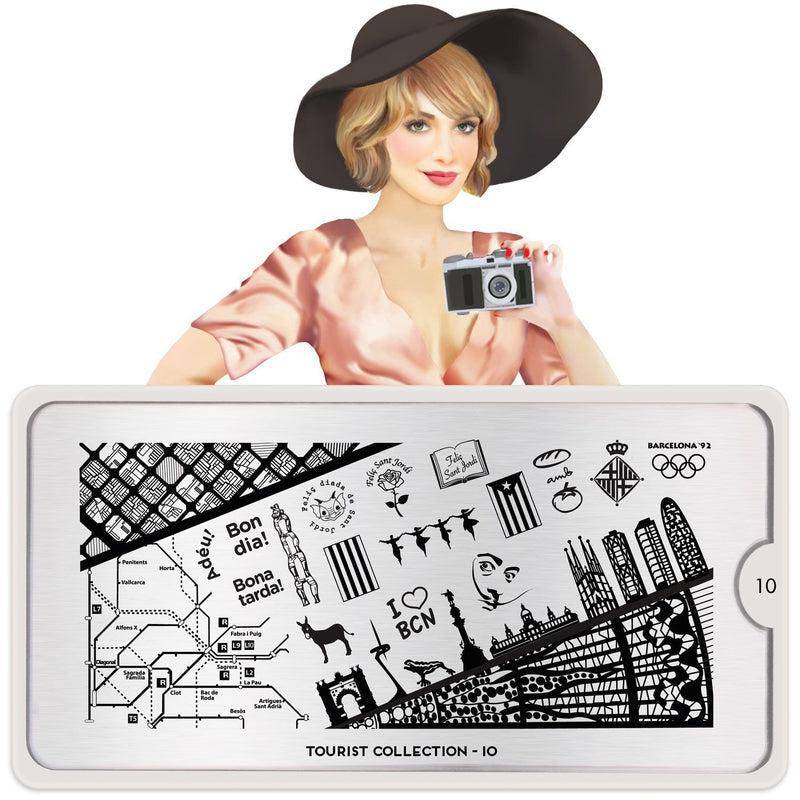 Tourist 10 ✦ Nail Stamping Plate - MoYou London