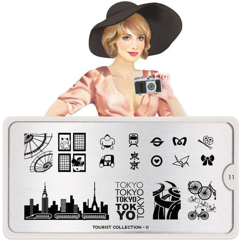 Tourist 11 ✦ Nail Stamping Plate - MoYou London