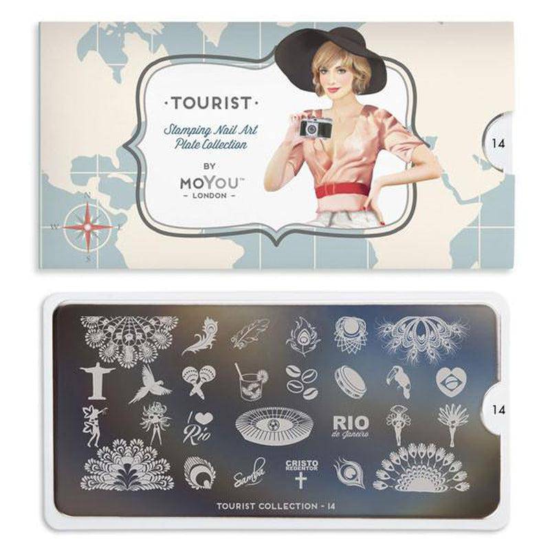 Tourist 14 ✦ Nail Stamping Plate - MoYou London