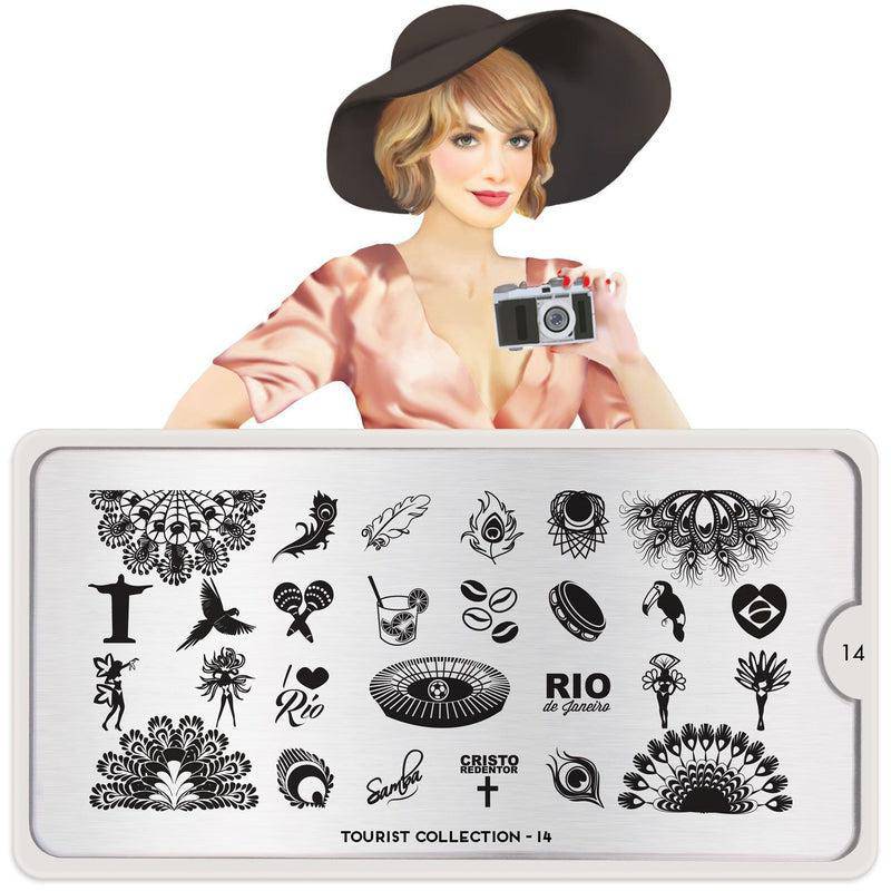 Tourist 14 ✦ Nail Stamping Plate - MoYou London