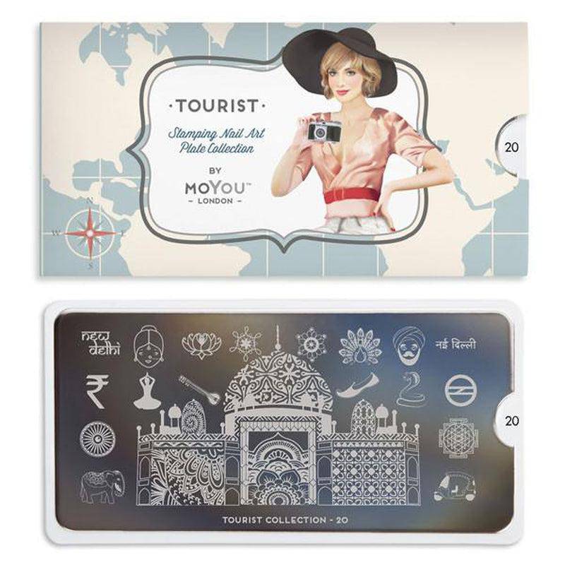 Tourist 20 ✦ Nail Stamping Plate - MoYou London
