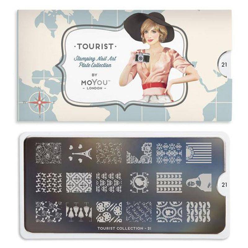 Tourist 21 ✦ Nail Stamping Plate - MoYou London