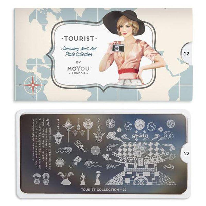 Tourist 22 ✦ Nail Stamping Plate - MoYou London