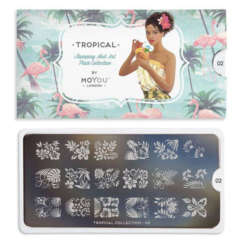 Tropical 02 ✦ Nail Stamping Plate - MoYou London