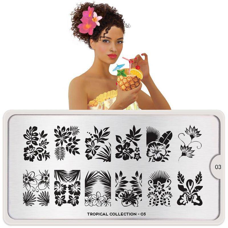 Tropical 03 ✦ Nail Stamping Plate - MoYou London