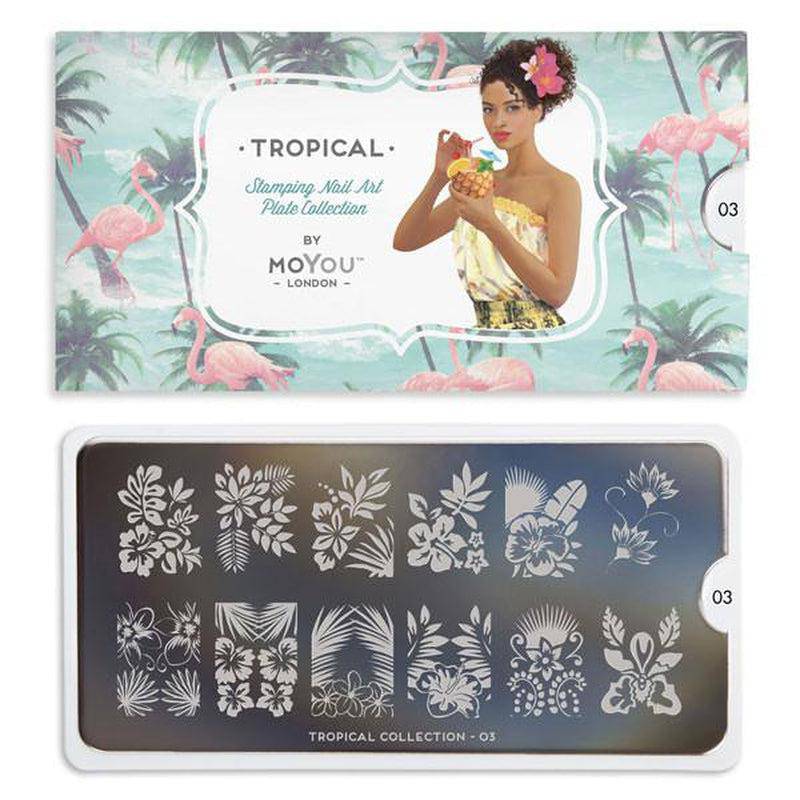 Tropical 03 ✦ Nail Stamping Plate - MoYou London