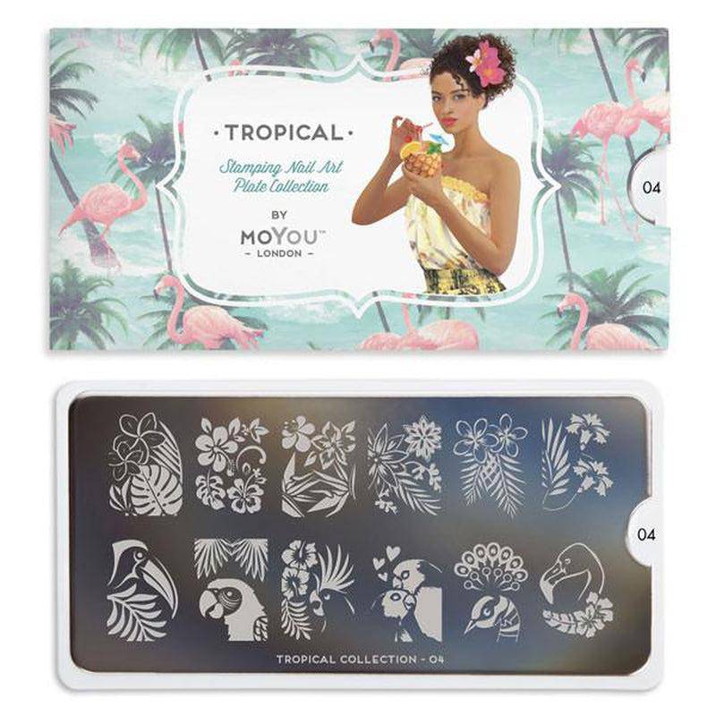 Tropical 04 ✦ Nail Stamping Plate - MoYou London