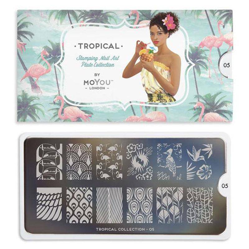Tropical 05 ✦ Nail Stamping Plate - MoYou London