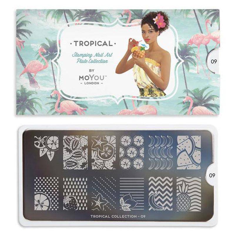Tropical 09 ✦ Nail Stamping Plate - MoYou London