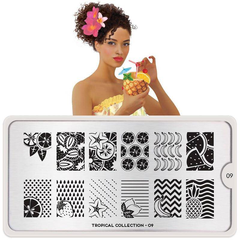 Tropical 09 ✦ Nail Stamping Plate - MoYou London