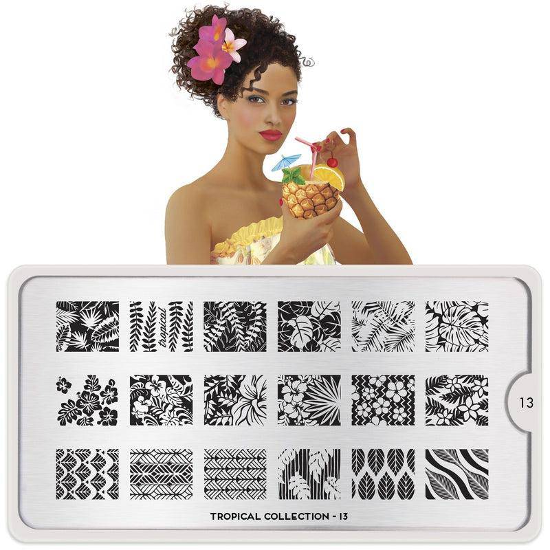 Tropical 13 ✦ Nail Stamping Plate - MoYou London