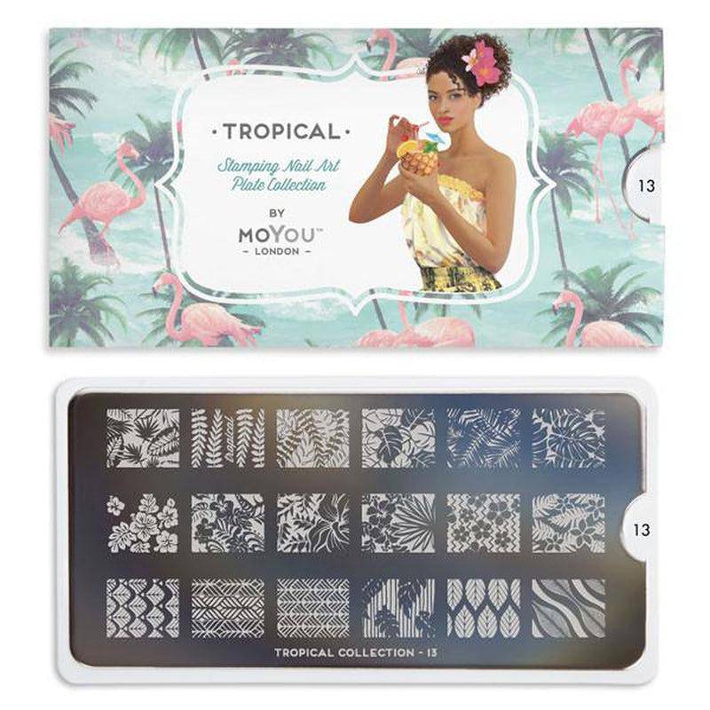 Tropical 13 ✦ Nail Stamping Plate - MoYou London