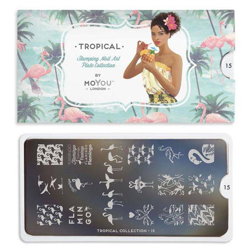 Tropical 15 ✦ Nail Stamping Plate - MoYou London