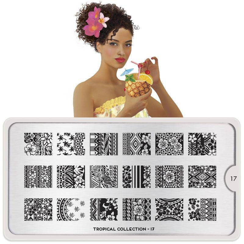 Tropical 17 ⦠Nail Stamping Plate - MoYou London