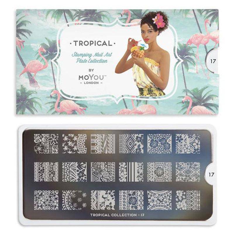 Tropical 17 ⦠Nail Stamping Plate - MoYou London