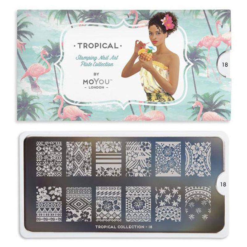 Tropical 18 ✦ Nail Stamping Plate - MoYou London