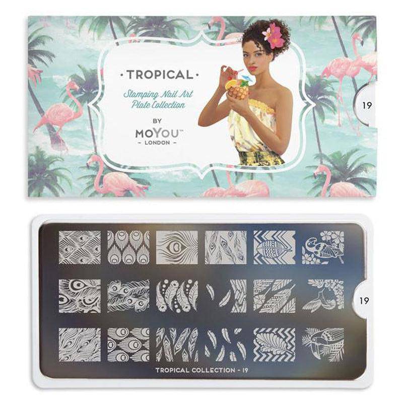 Tropical 19 ✦ Nail Stamping Plate - MoYou London