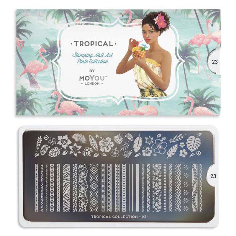 Tropical 23 ✦ Nail Stamping Plate - MoYou London