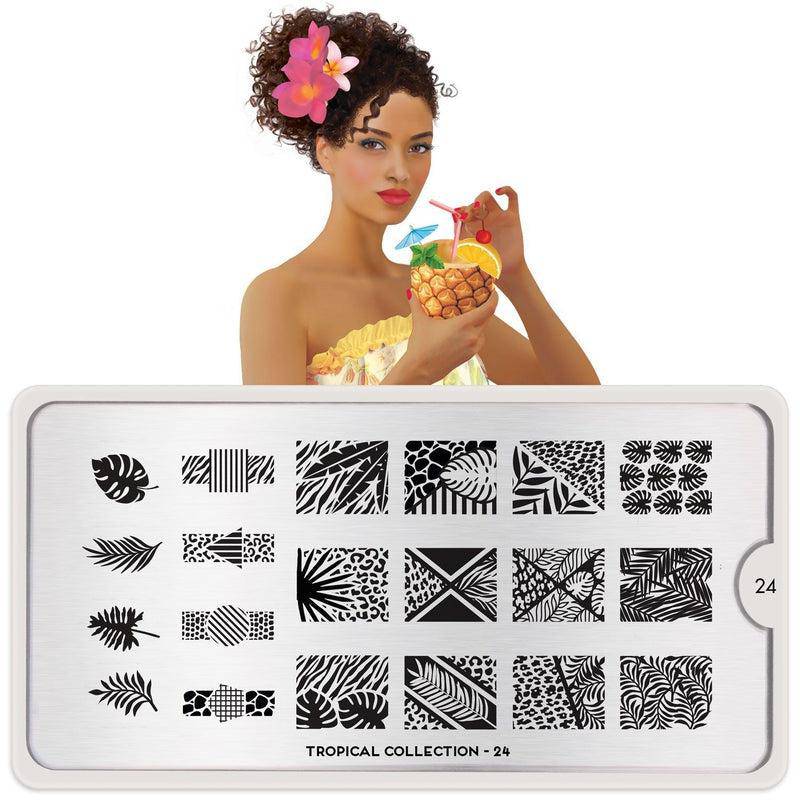Tropical 24 ✦ Nail Stamping Plate - MoYou London