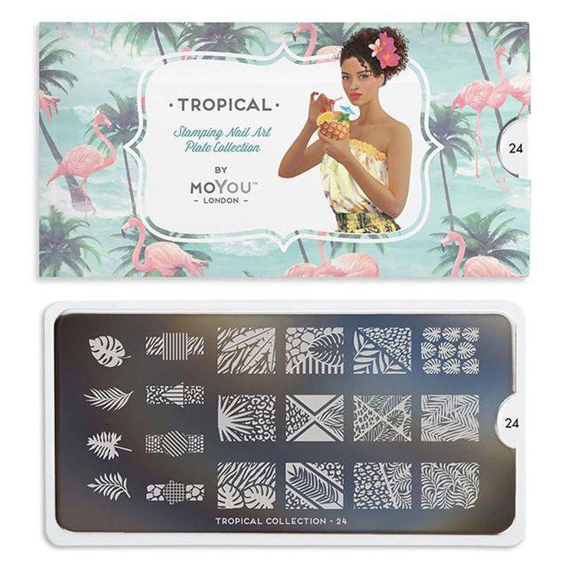 Tropical 24 ✦ Nail Stamping Plate - MoYou London