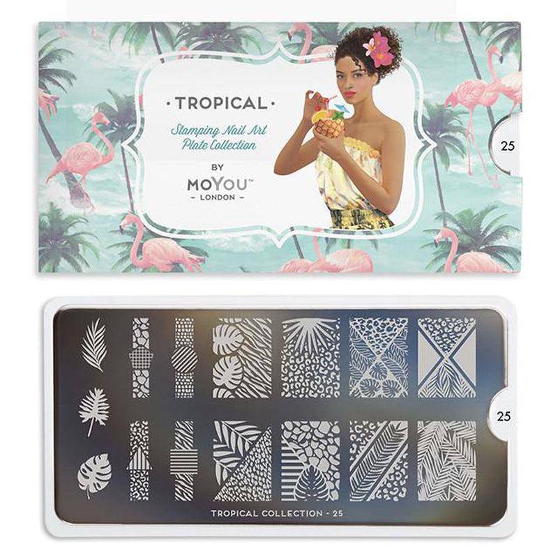 Tropical 25 ✦ Nail Stamping Plate - MoYou London