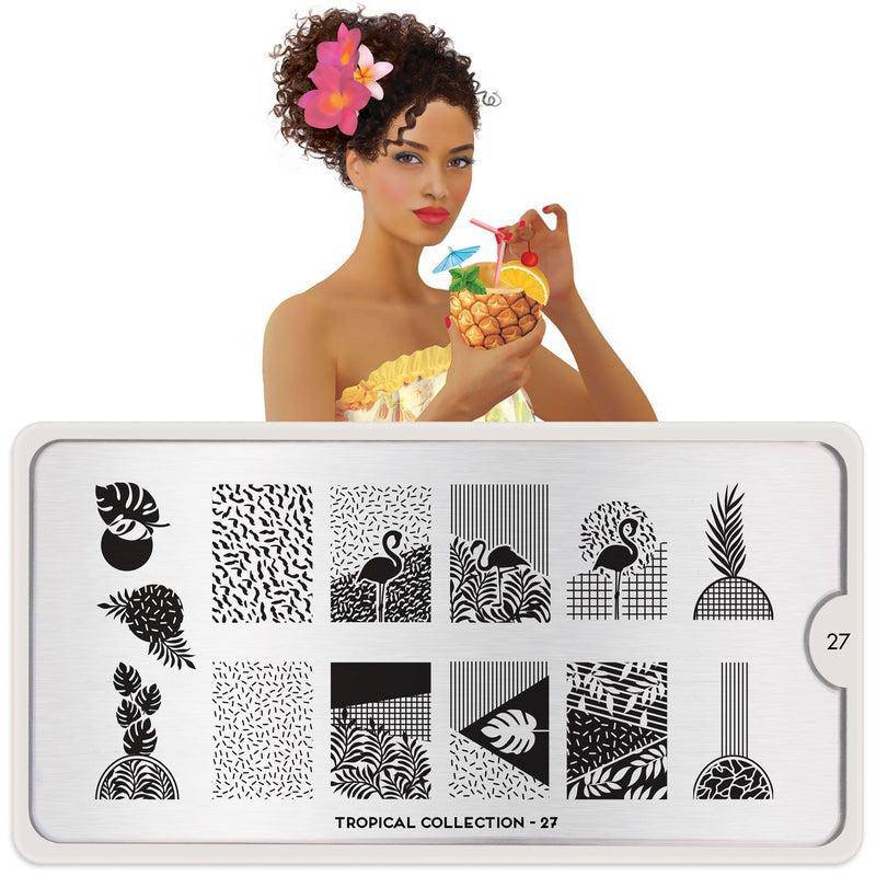 Tropical 27 ✦ Nail Stamping Plate - MoYou London