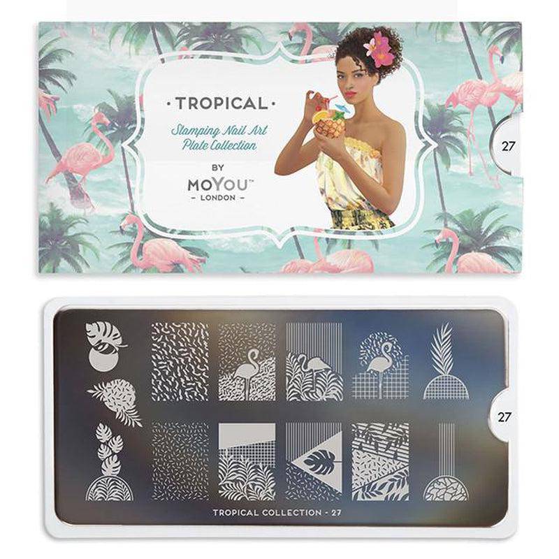 Tropical 27 ✦ Nail Stamping Plate - MoYou London
