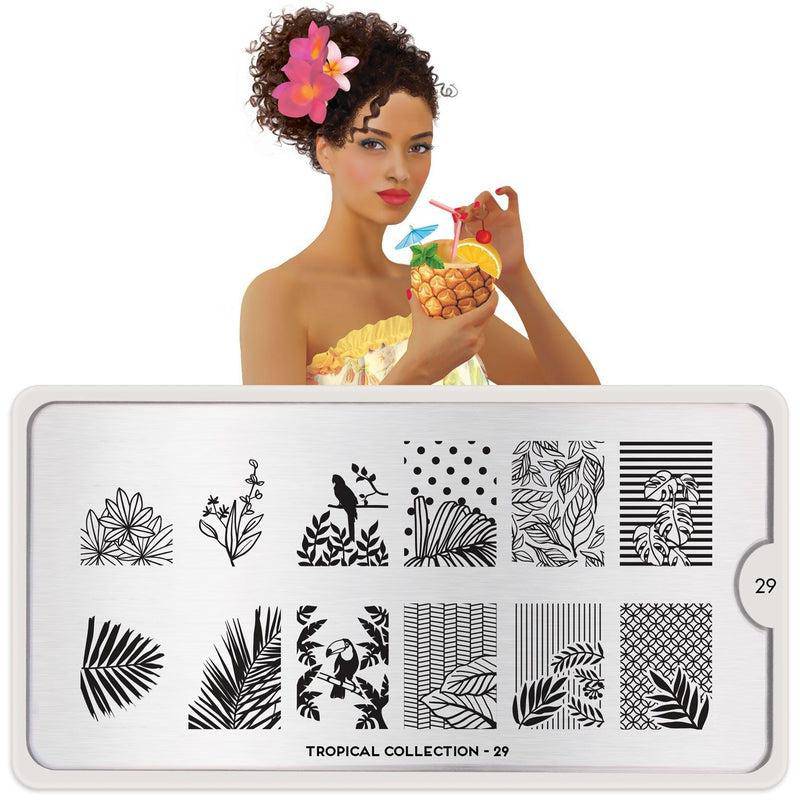Tropical 29 ✦ Nail Stamping Plate - MoYou London
