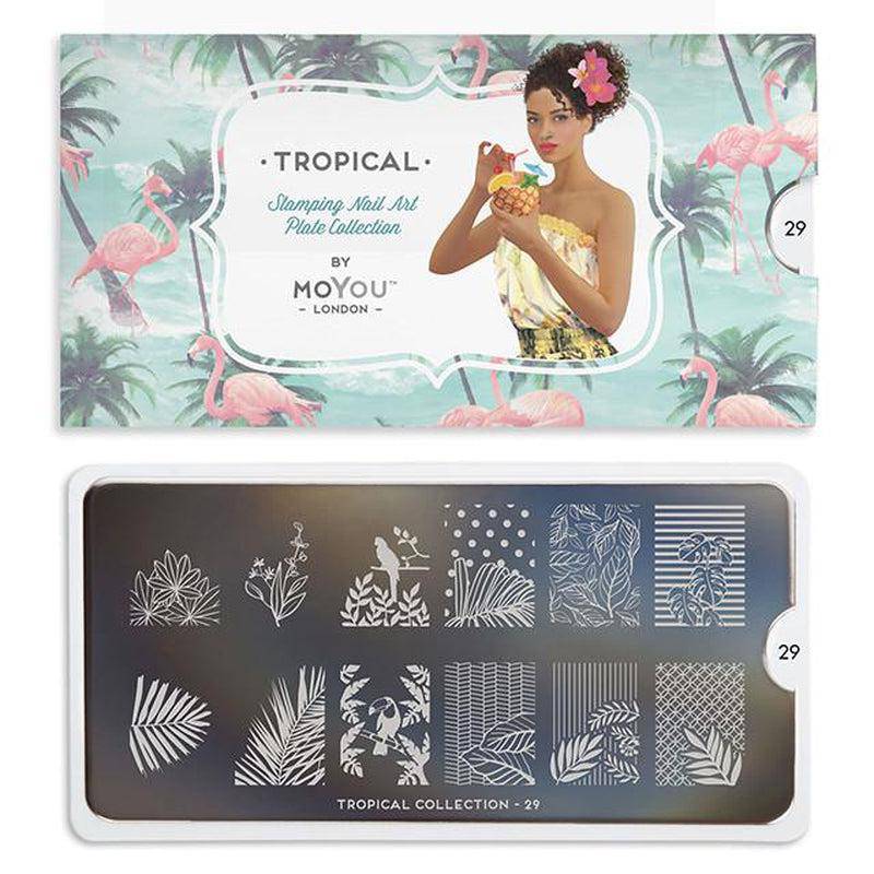Tropical 29 ✦ Nail Stamping Plate - MoYou London