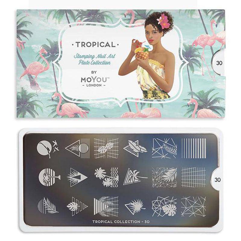 Tropical 30 ✦ Nail Stamping Plate - MoYou London