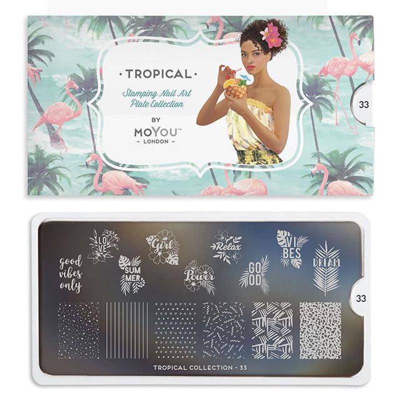Tropical 33 ✦ Nail Stamping Plate - MoYou London