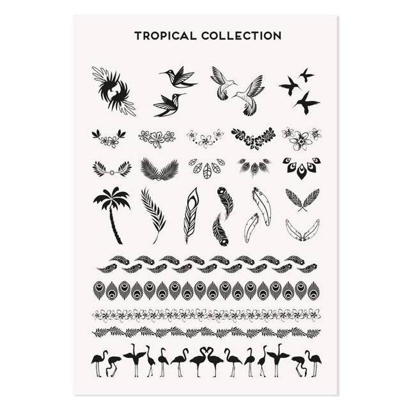 Tropical Tattoo Black 01 - MoYou London