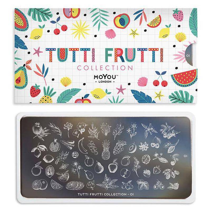 Tutti Frutti 01 ✦ Nail Stamping Plate - MoYou London