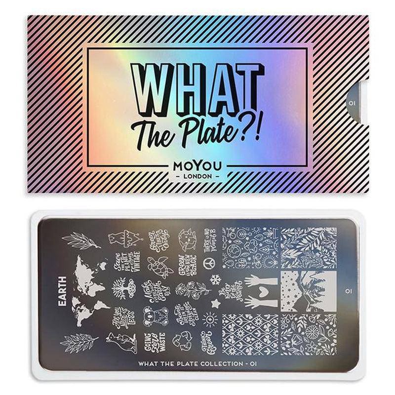 What the Plate 01 ✦ Earth Day Nail Stamping Plate - MoYou London