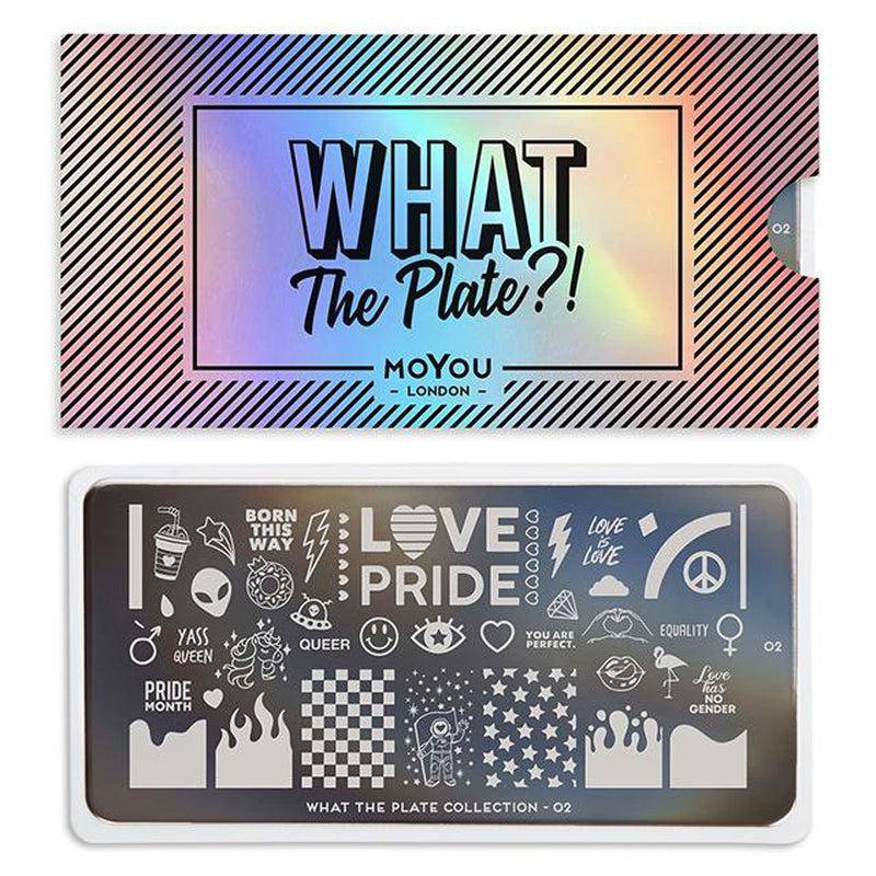 What the Plate 02 ✦ Pride Nail Stamping Plate - MoYou London