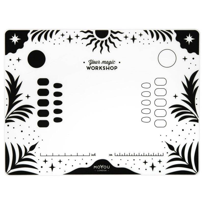 Rollable Silicone Nail Art Stamping Mat - Practice & Reserve Mat For Creating Nail Decals