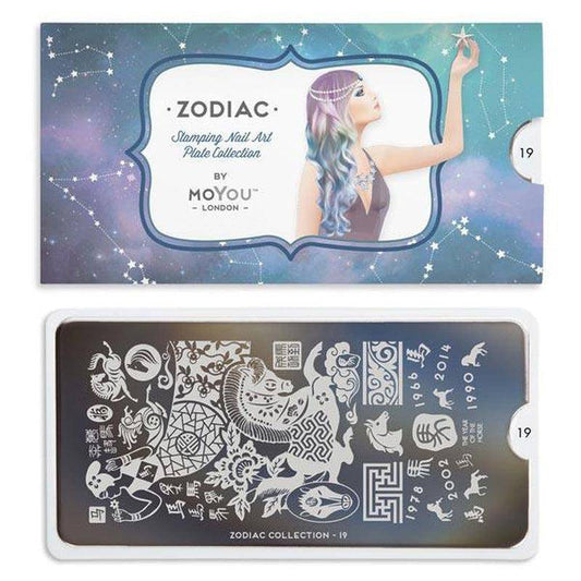 Zodiac 19 ✦ Nail Stamping Plate - MoYou London