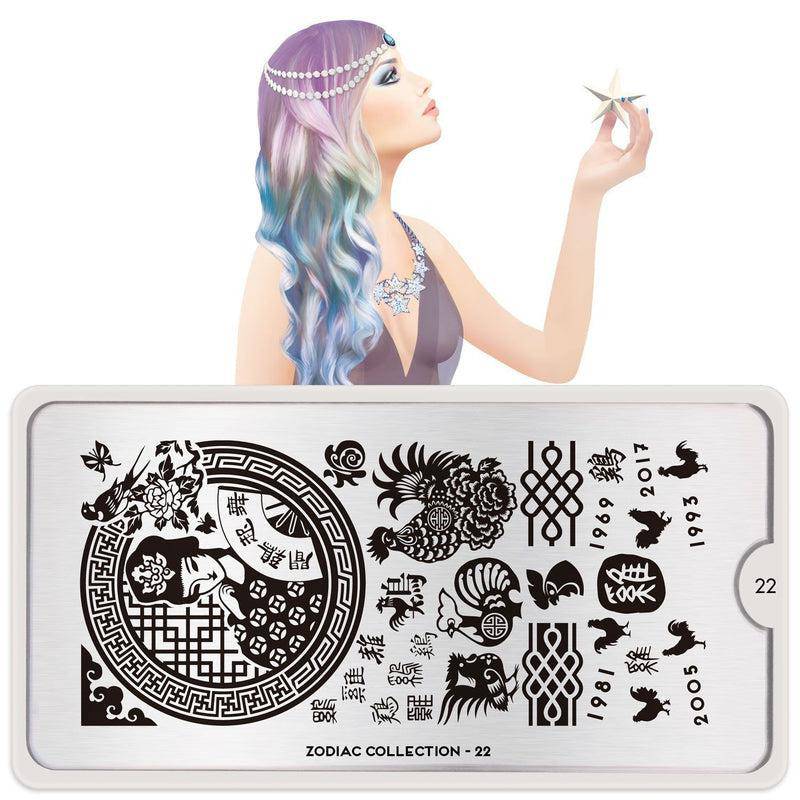 Zodiac 22 ✦ Nail Stamping Plate - MoYou London