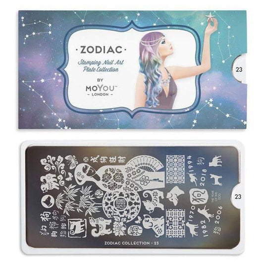 Zodiac 23 ✦ Nail Stamping Plate - MoYou London