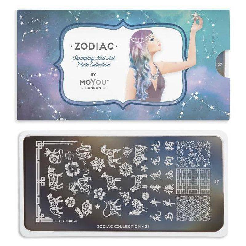 Zodiac 27 ✦ Nail Stamping Plate - MoYou London