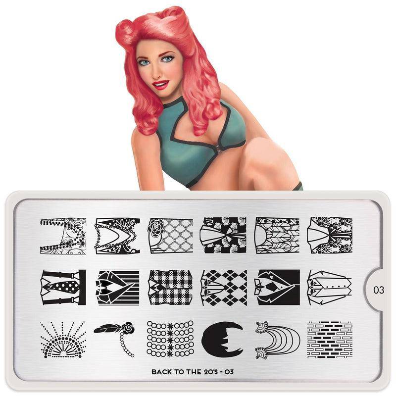 Back to the 20s 03 ✦ Nail Stamping Plate - MoYou London