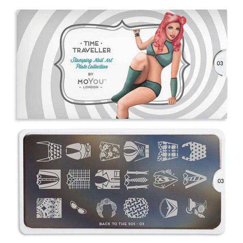 Back to the 50s 03 ⦠Nail Stamping Plate - MoYou London