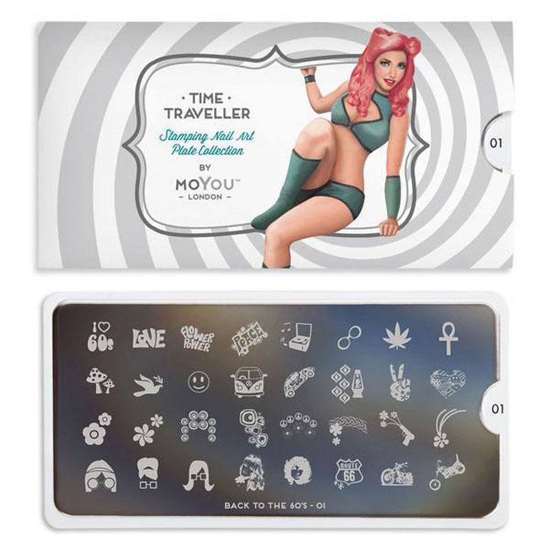 Back to the 60s 01 ✦ Nail Stamping Plate - MoYou London