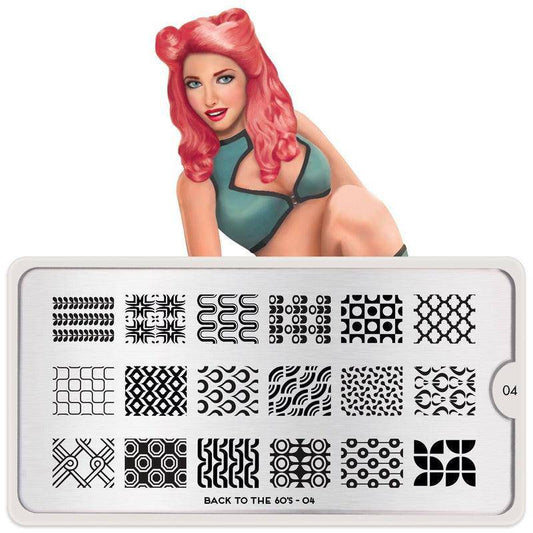 Back to the 60s 04 ✦ Nail Stamping Plate - MoYou London