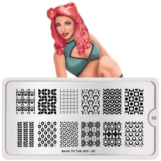 Back to the 60s 05 ✦ Nail Stamping Plate - MoYou London
