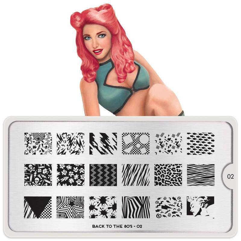 Back to the 80s 02 ✦ Nail Stamping Plate - MoYou London