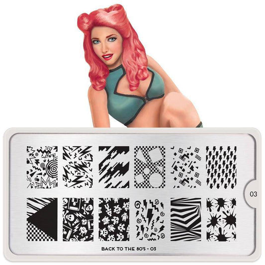 Back to the 80s 03 ✦ Nail Stamping Plate - MoYou London
