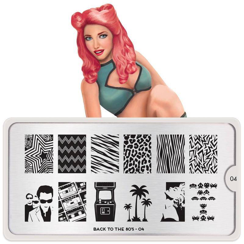 Back to the 80s 04 ✦ Nail Stamping Plate - MoYou London