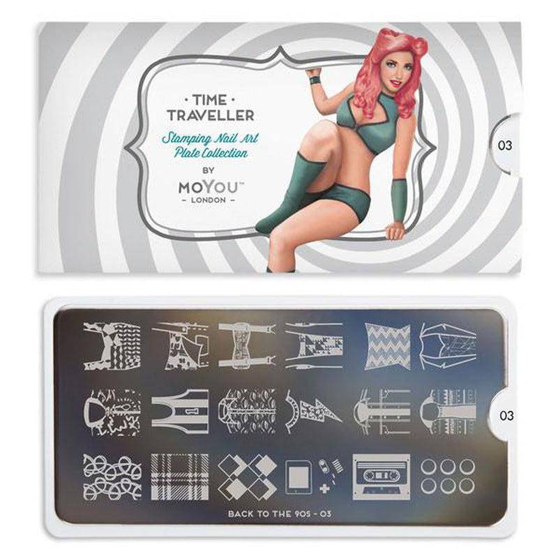 Back to the 90s 03 ✦ Nail Stamping Plate - MoYou London
