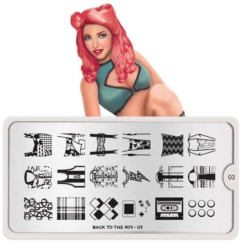 Back to the 90s 03 ✦ Nail Stamping Plate - MoYou London